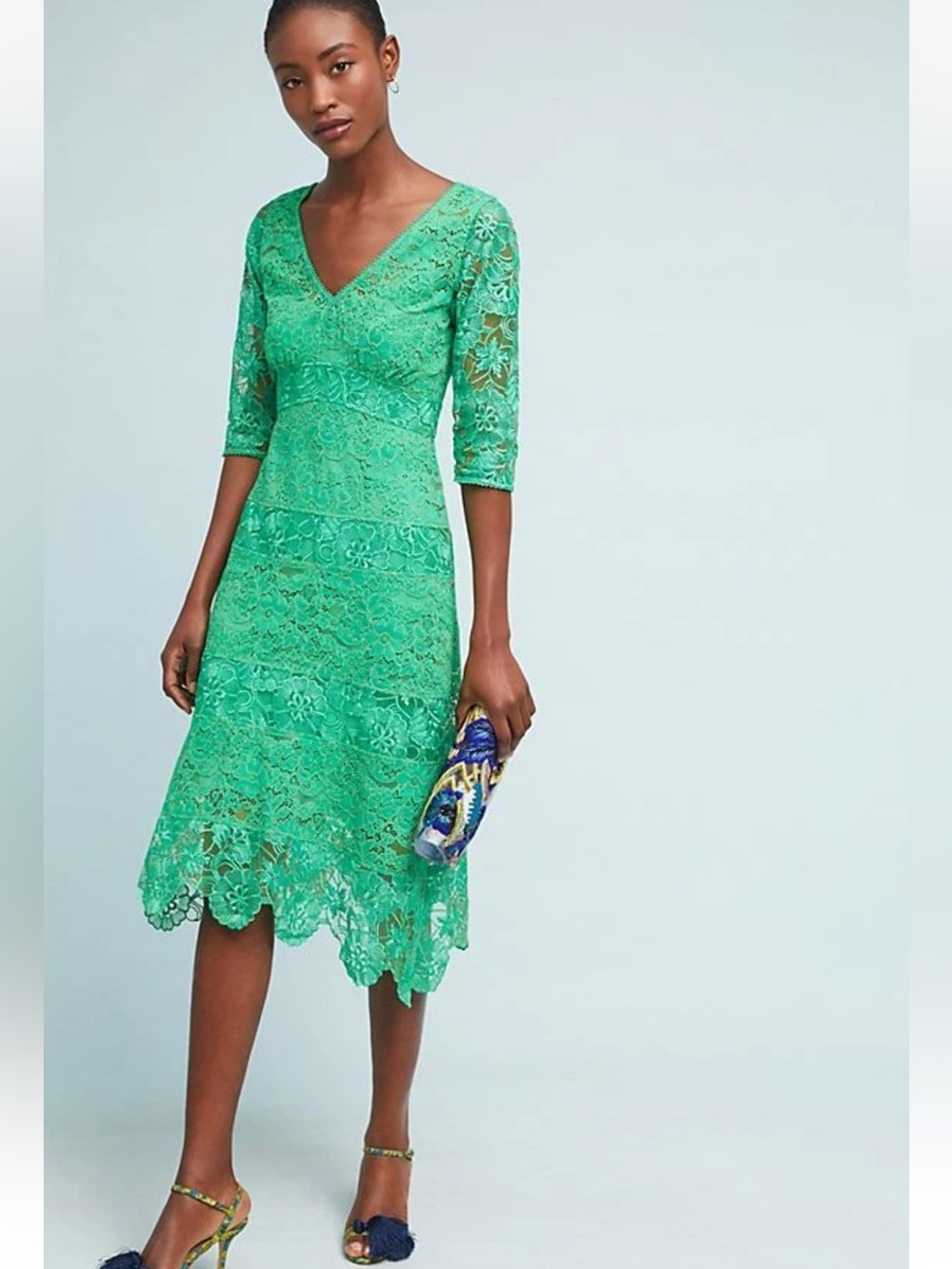 Anthropologie x Tracy Reese Angelica Lace Midi Dress